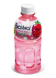 Клубничный напиток Rita Bici Bici с ната де кокос, 320 мл, ПЭТ-бутылка