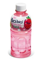 Клубничный напиток Rita Bici Bici с ната де кокос, 320 мл, ПЭТ-бутылка
