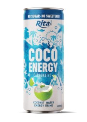 Газированная кокосовая вода Coco Energy Original, банка 250 мл