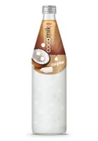 485 мл стеклянная бутылка кокосового молока с ната-де-коко