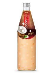 485 мл стеклянная бутылка кокосового молока с ната-де-коко
