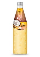 485 мл стеклянная бутылка кокосового молока с ванильным соком nata de coco