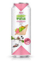 RITA MANUFACTURER КОКОСОВАЯ ВОДА С КЛУБНИЧНЫМ СОКОМ В БАНКЕ 500 МЛ