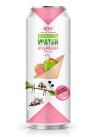 RITA MANUFACTURER КОКОСОВАЯ ВОДА С КЛУБНИЧНЫМ СОКОМ В БАНКЕ 500 МЛ