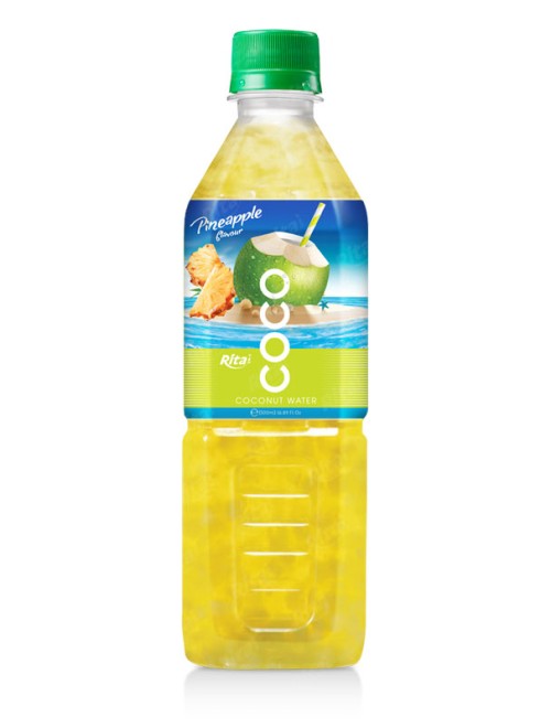 Coconut water with pineapple flavor  500ml Pet bottle 