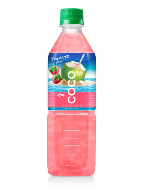 Coconut water with strawberry flavor 500ml Pet bottle