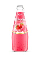 Лучший вкус 290 мл стеклянная бутылка Falooda со вкусом клубники