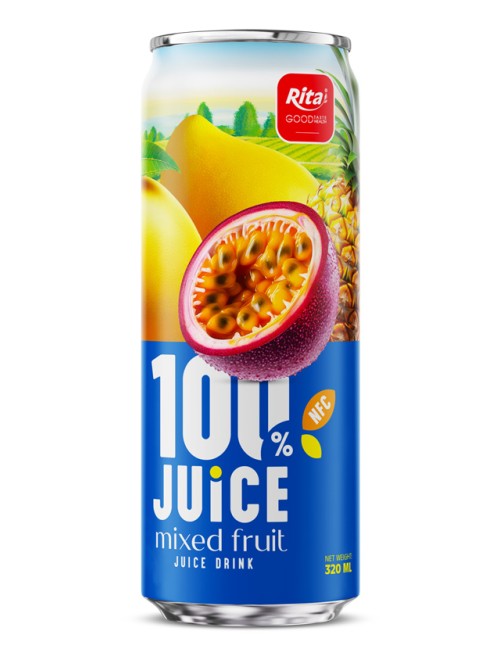 JUICE mixedfruit juice drink 320ml sleek can