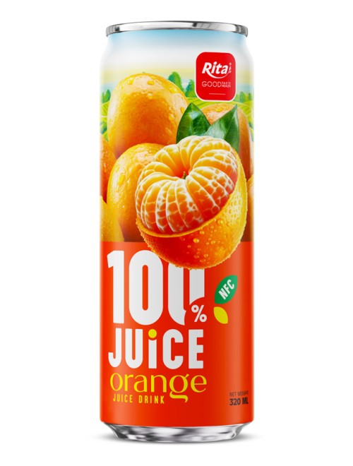 JUICE orange juice drink 320ml sleek can