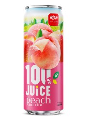 JUICE peach juice drink 320ml sleek can