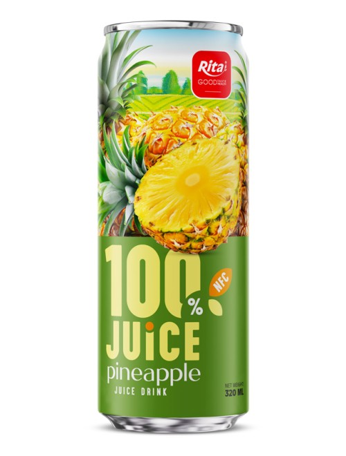JUICE pineapple juice drink 320ml sleek can