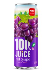 JUICE red grape  juice drink 320ml sleek can 1