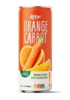Апельсиново-морковный сок, 250 мл, стильная банка.