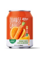 Апельсиново-морковный сок, освежающий напиток, 250 мл, маленькая банка.