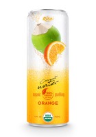 Газированная кокосовая вода с апельсиновым вкусом 330 мл Консервированная марка Rita