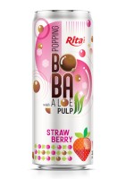 320 мл Sleek Can Bubble Tea со вкусом клубники