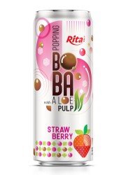 320 мл Sleek Can Bubble Tea со вкусом клубники