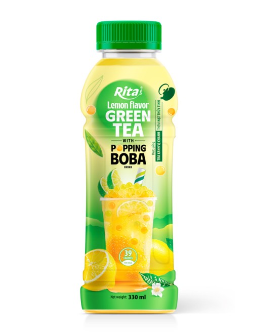 Rita Popping Boba Black Tea with Lemon Flavor