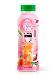 Rita Popping Boba Black Tea with Peach Flavor