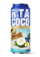 RITA MANUFACTURER КОКОСОВАЯ ВОДА С ЧЕРНИЧНЫМ СОКОМ В БАНКЕ 500 МЛ
