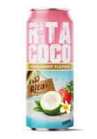 RITA MANUFACTURER КОКОСОВАЯ ВОДА С КЛУБНИЧНЫМ СОКОМ В БАНКЕ 500 МЛ