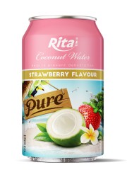RITA MANUFACTURER КОКОСОВАЯ ВОДА С КЛУБНИЧНЫМ СОКОМ В БАНКЕ 500 МЛ