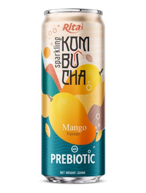 Sparkling Kombucha Prebiotic 320ml can 03