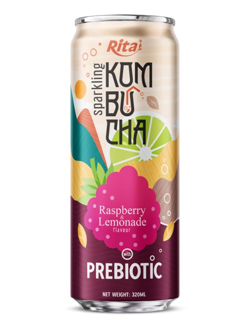 Sparkling Kombucha Prebiotic 320ml can 04