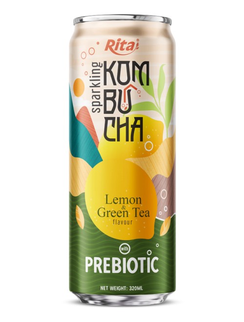 Sparkling Kombucha Prebiotic 320ml can 05