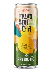 Sparkling Kombucha Prebiotic 320ml can 05
