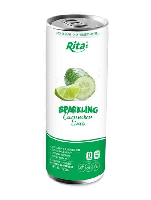 Sparkling cucumber lime
