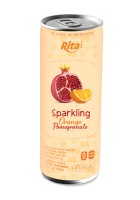 RITA 250 мл КОНСЕРВИРОВАННОГО ИГРИСТОГО ГРАНАТА И АПЕЛЬСИНОВОГО СОКА НАПИТКА