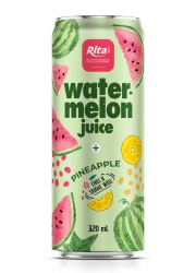 Watermelon with pineapple Fruit 320ml sleek can Chill and shake well