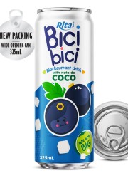 Bici Bici 325ml Blackcurrant drink with nata de Coco ( wide opening can)