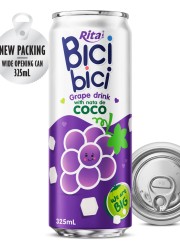Bici Bici 325ml Grape drink with nata de Coco ( wide opening can)