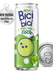 Bici Bici 325ml Melon drink with nata de Coco ( wide opening can)