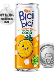 Bici Bici 325ml Pineapple drink with nata de Coco ( wide opening can)