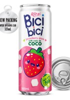 Bici Bici 325ml Strawberry drink with nata de Coco ( wide opening can)