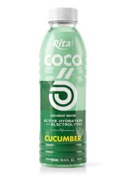 COCO Active Hydration Coconut Water with Electrolytes – Cucumber Flavor