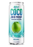 Coco Sea Moss Coconut water with sea moss 325ml sleek can