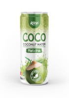 Rita Coco 100% Кокосовая вода со вкусом матча 320 мл