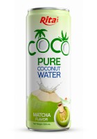 Rita 100% Coco Кокосовая вода со вкусом матча 320 мл
