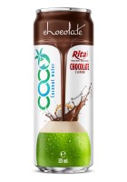 Coconut water with  Chocolate Flavor 325ml sleek can