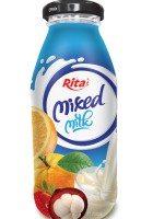 Стеклянная бутылка 250 мл молока Смешайте