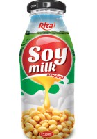 Стеклянная бутылка 250 мл соевого молока