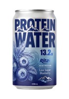 High Protein Water Blueberry Drink 13.2g Protein Low Sugar 330ml