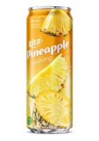 Газированный напиток Rita со вкусом ананаса, 320 мл, стильная банка