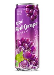 Газированный напиток Rita из красного винограда, 320 мл, стильная банка