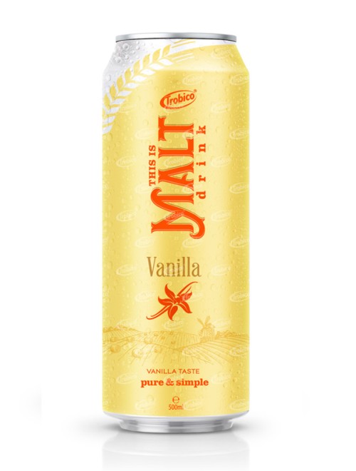 malt drink with vanilla flavor 500ml 