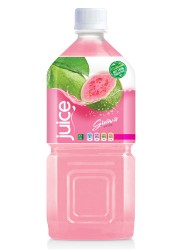 natural pink guave juice drink 1000ml pet bottle
